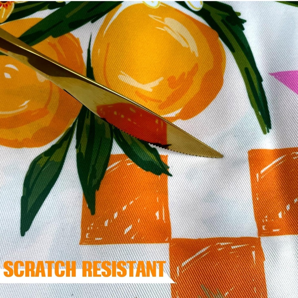 Vibrant Yellow and Green Table Linens for Dining - Picture 5 of 7